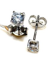 Orecchini Donna 9KT in Oro bianco Cubic Zirconia OR C B